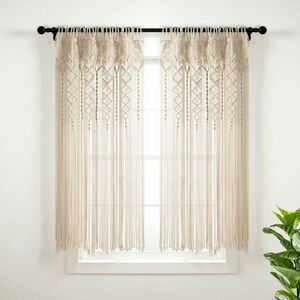 Boho Cream Macramé Curtain